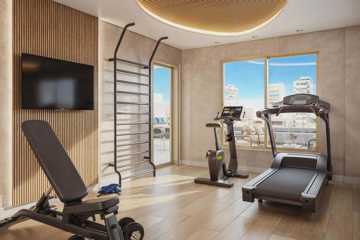 Espaço fitness do Be.in.Rio Nascimento Silva 387, em Ipanema
