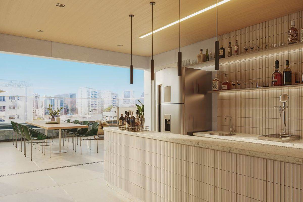 Lounge bar do Be.in.Rio Nascimento Silva 387, em Ipanema