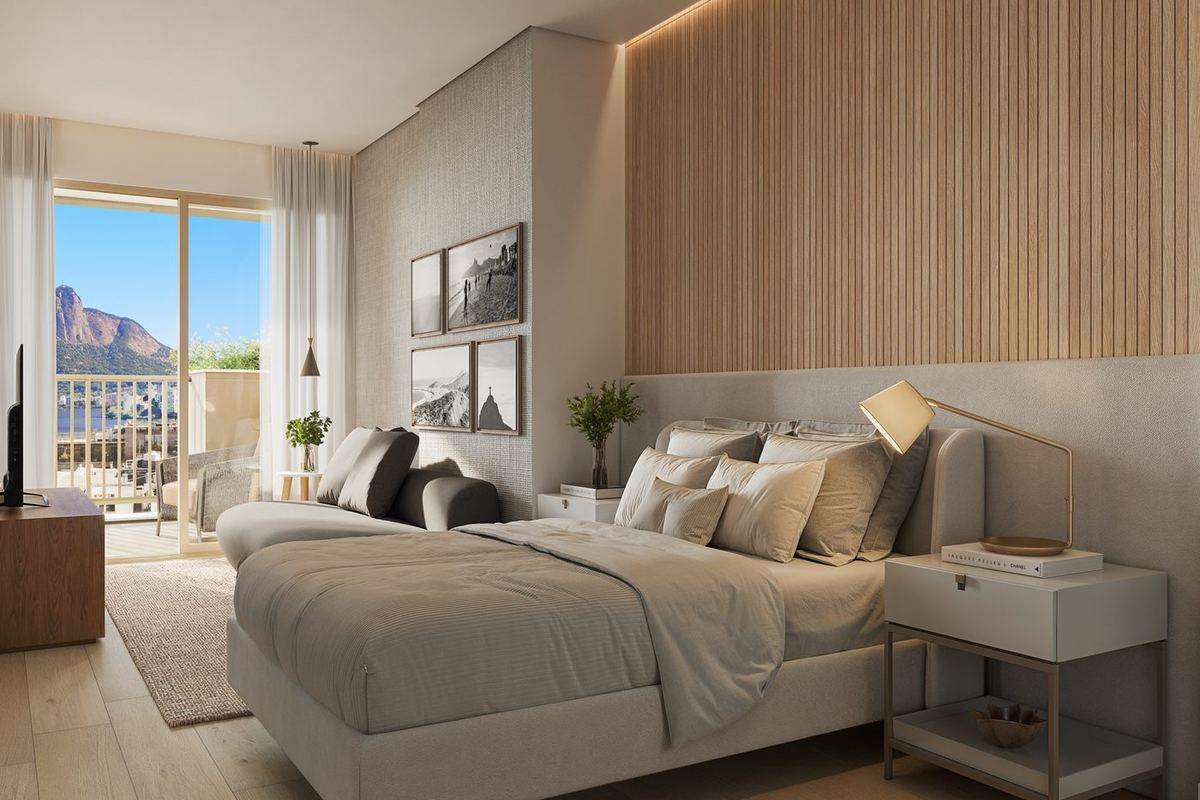 Apartamento tipo do Be.in.Rio Nascimento Silva 387, em Ipanema