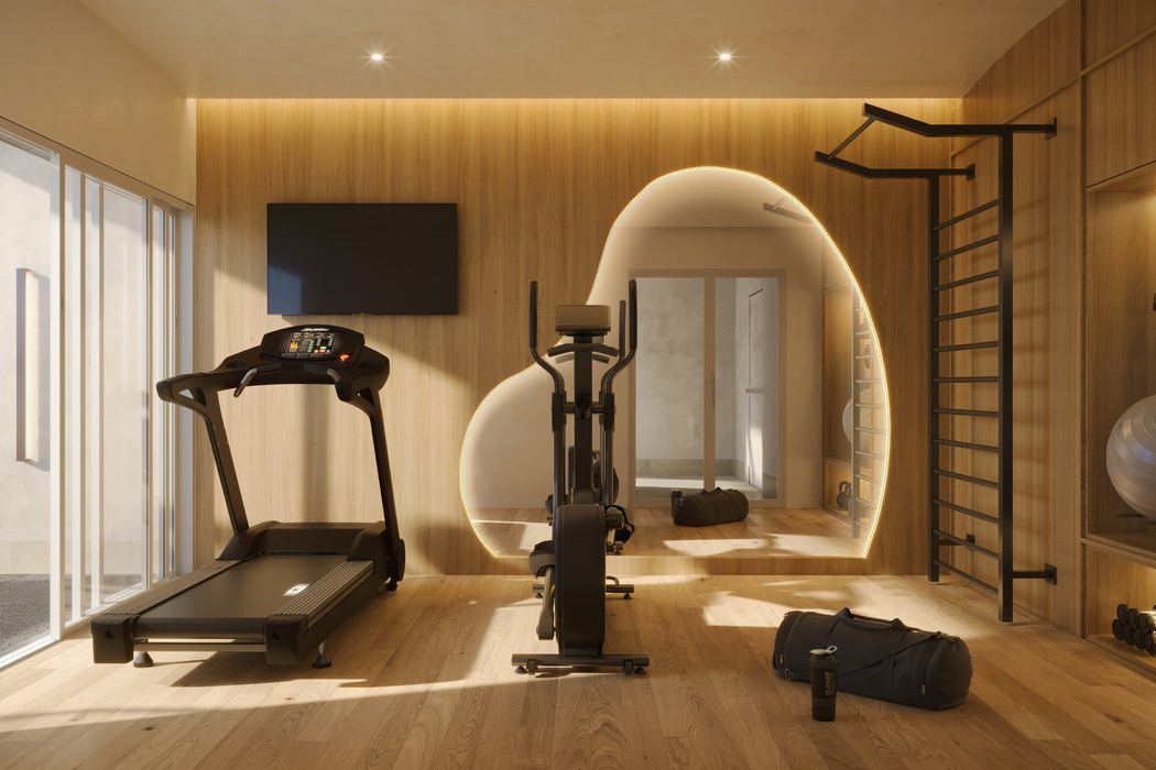Espaço fitness do Be.in.Rio Praia Ipanema, em Ipanema