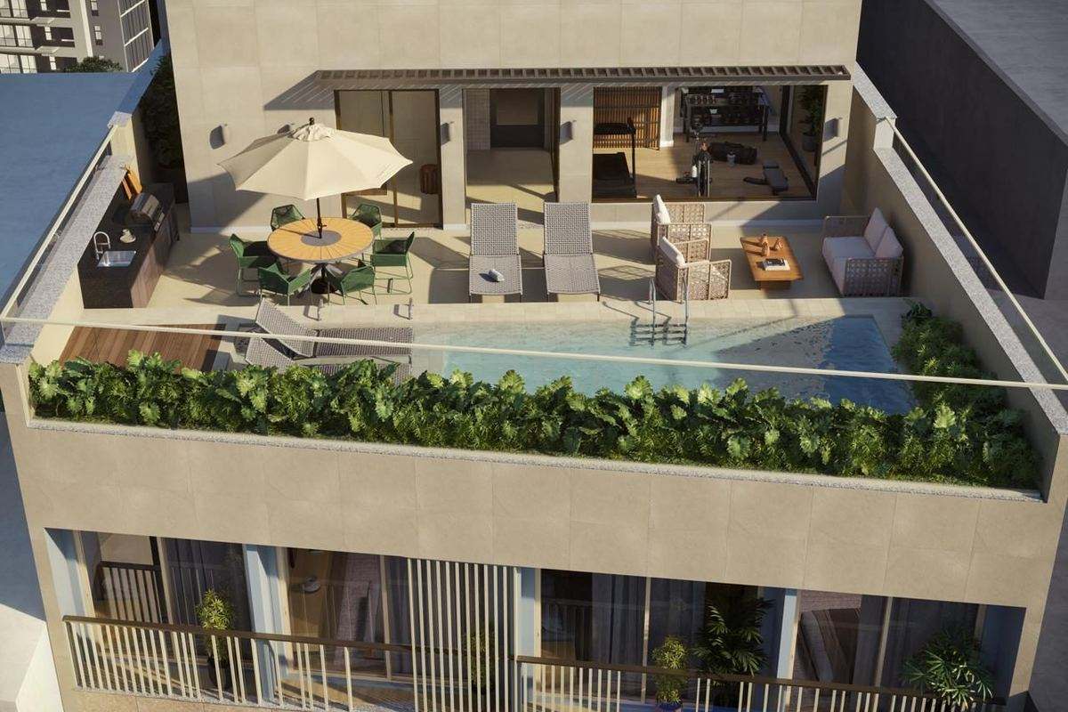 Rooftop do Be.in.Rio Tonelero, em Copacabana